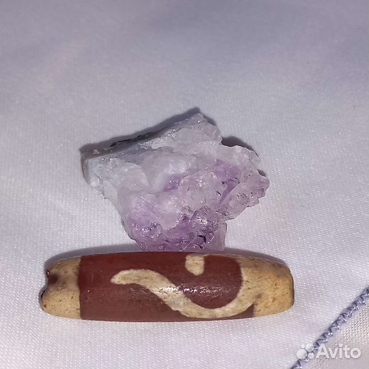 Старинная родовая Дзи Денежный Ключ