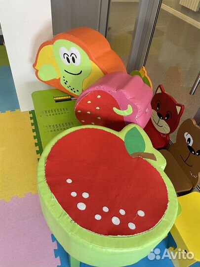 Мягкий игровой модуль (банан, вишенка)