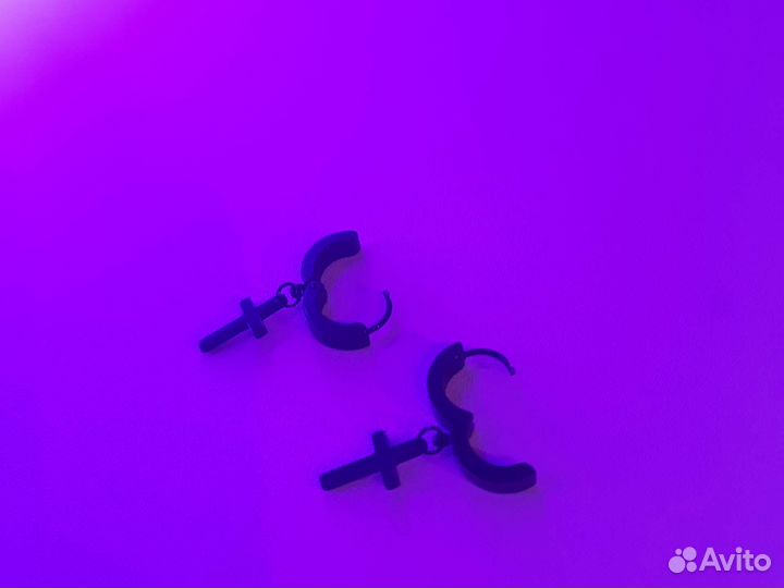 Сережки кресты
