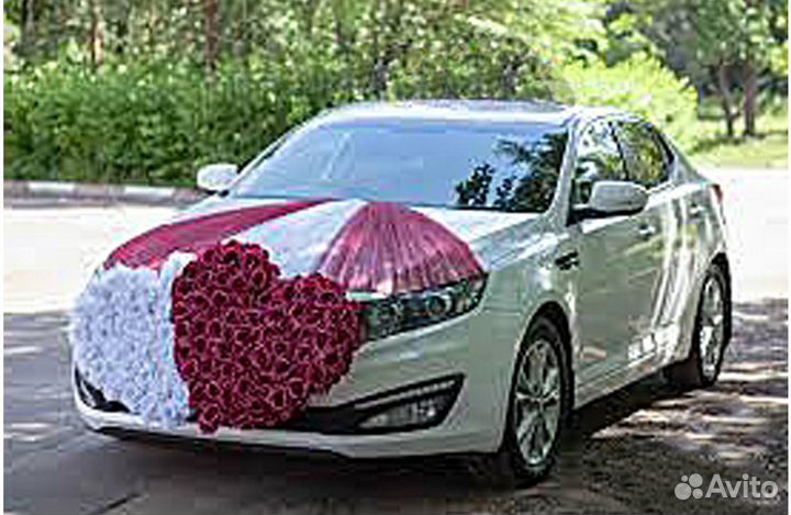 Украшения на свадебное авто