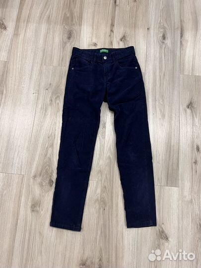 Брюки синие вильветовые