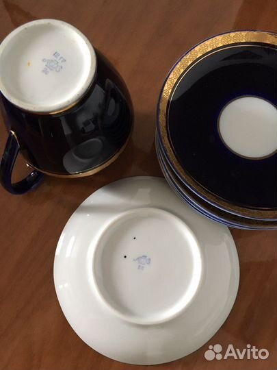 Чайный сервиз лфз кобальтовый