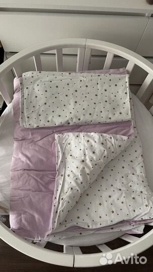 Бортики, одеяло, простынь