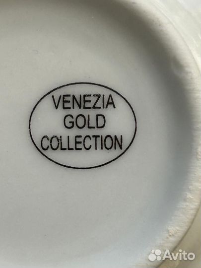 Чайная пара месяц март фарфор винтаж Италия