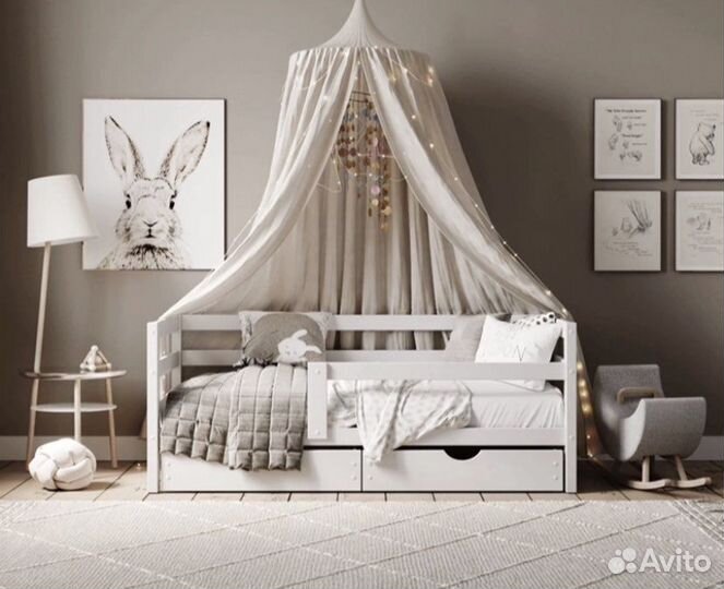 Кровать детская с бортиком Софа