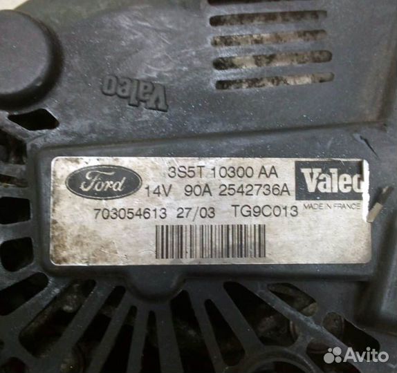 Генератор Ford Focus 1 Rocam 1.6 8кл CA1758IR