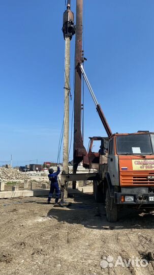 Сваебой Забивка жб свай Погружение свай