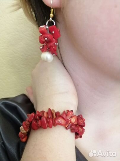 Браслет из натурального чёрного жемчуга