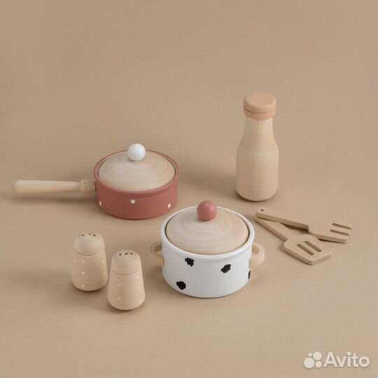 Деревянная посудка, деревянные игрушки