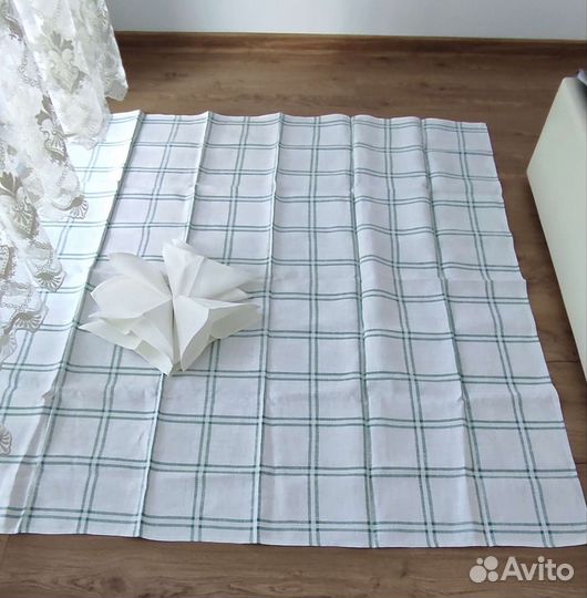 Скатерть новая натуральный лён