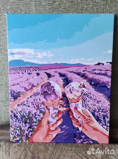 Картина красками готовая на подарок