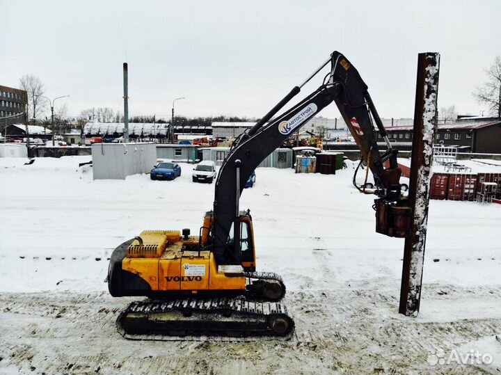 Аренда вибропогружателя Movax(Мовакс)на экскаватор