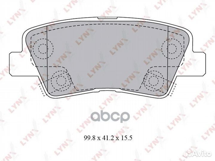 Колодки тормозные дисковые зад 0,749 BD3620
