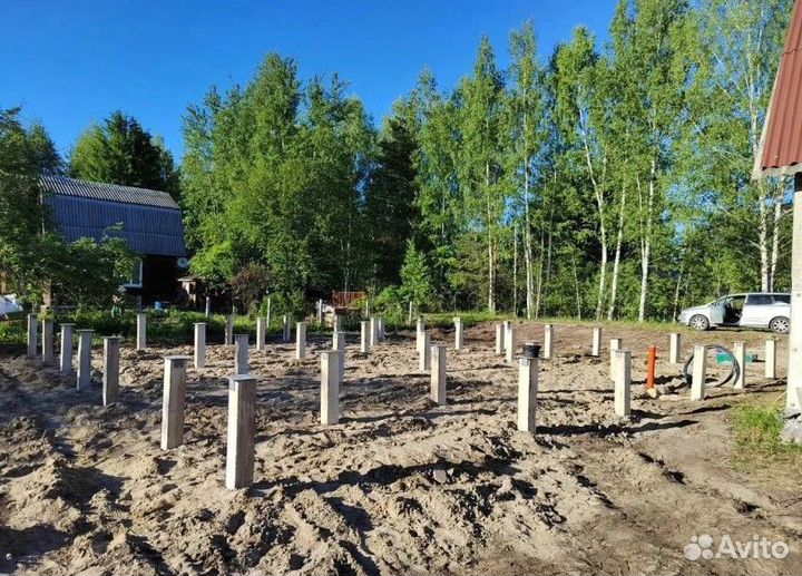 Железобетонные сваи 150х150х3000