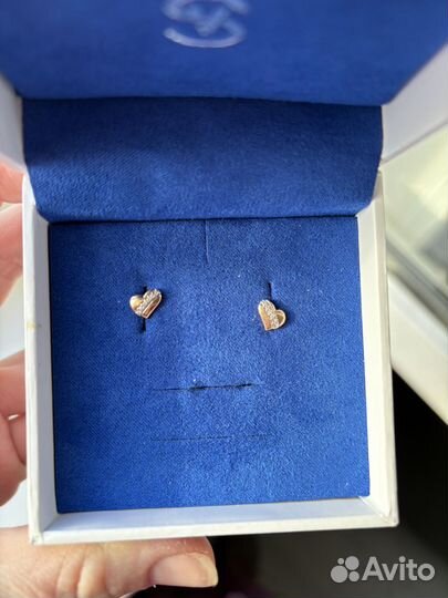 Золотые серьги пуссеты