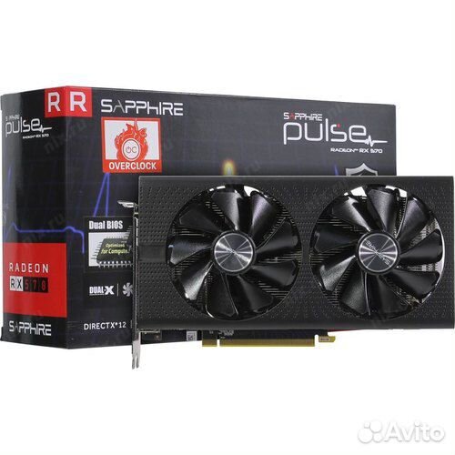 Видеокарта sapphire pulse RX 570 4gb (5 шт )