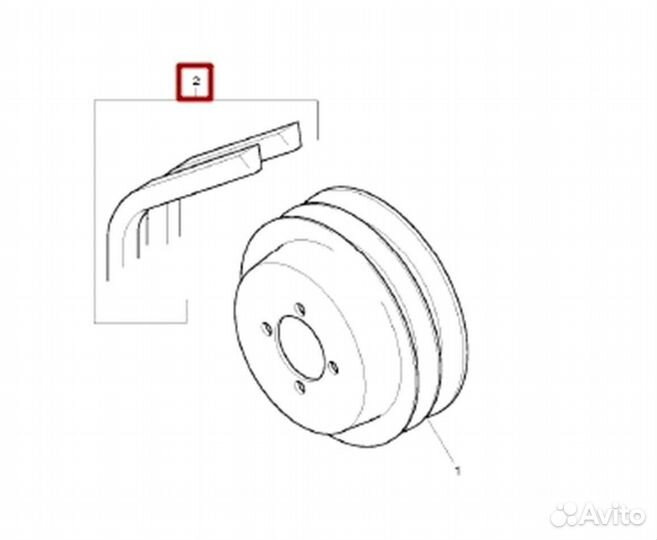 Ремень вентилятора Perkins