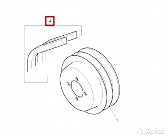 Ремень вентилятора Perkins