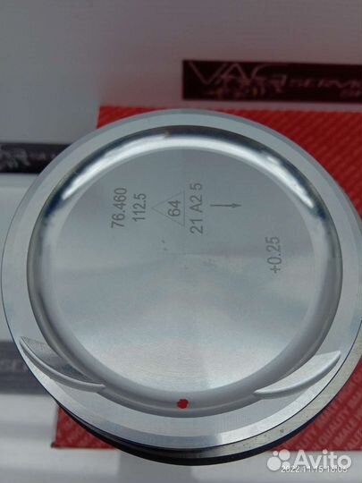Комплект новых поршней+0.25 VAG 1.6 MPI EA111 CFN