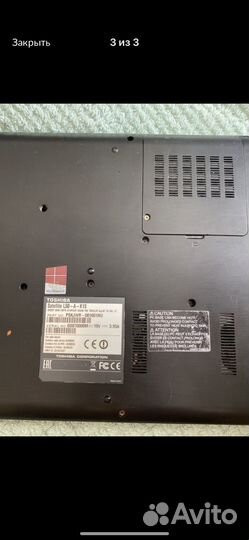 Ноутбук toshiba