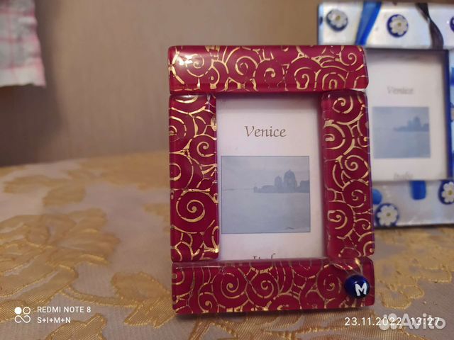 Фоторамка, стекло Мурано