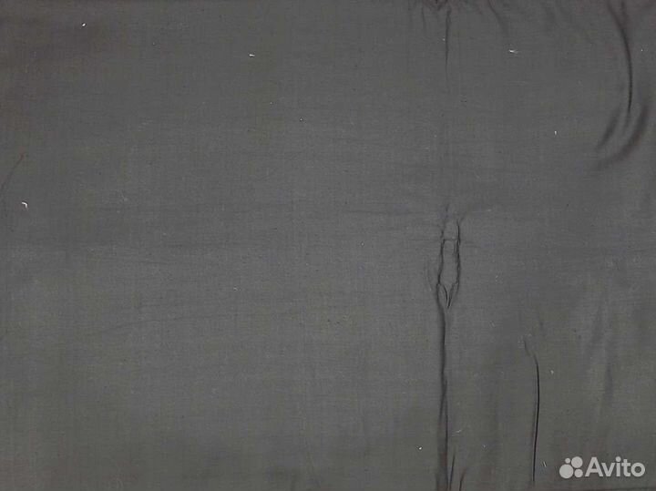 Ткань отрез (костюмная, сорочечная, сатин черный)