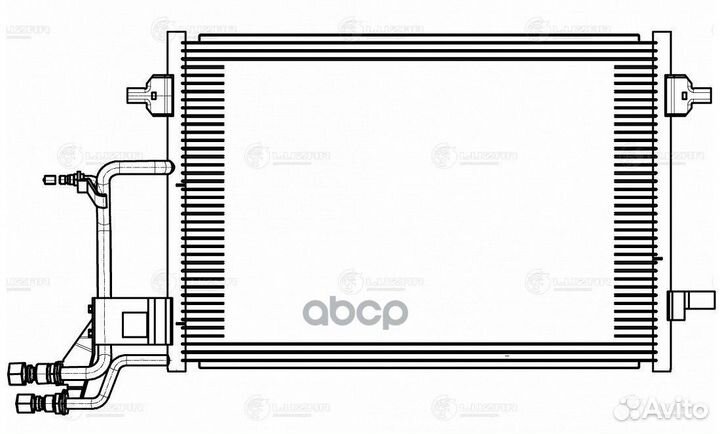 Радиатор кондиц. для а/м VW Passat B5 (96) (lrac