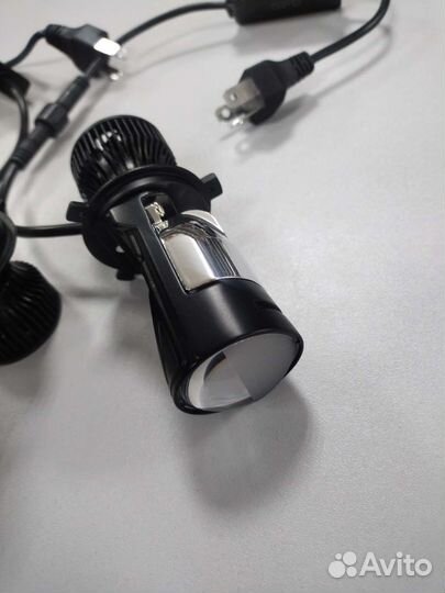 Лампы H4 мини Линзы LED светодиодные