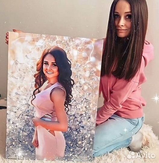 Портрет по фото на холсте в Воронеже