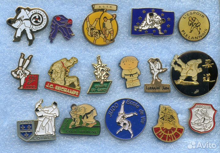 Коллекция значки Дзюдо, Карате, Кикбоксинг, Бокс