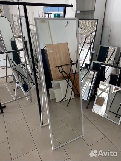 STA-05 (белый матовый) Зеркало напольное, зеркаль