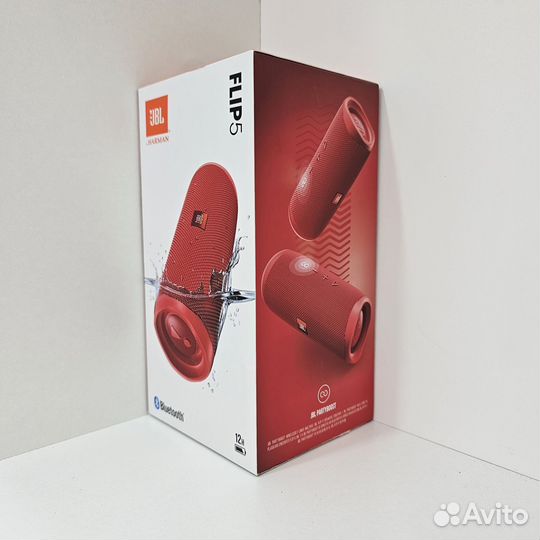 Портативная колонка JBL Flip 5, красная