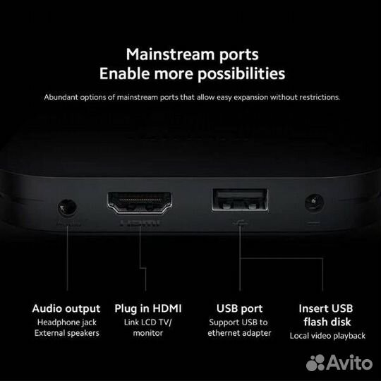 Медиаплеер Xiaomi Mi Box S 2nd Gen Новый,Гарантия