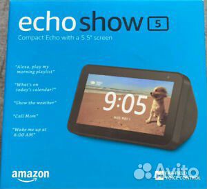 Amazon Echo Show 5. С подставкой. Новая, из США
