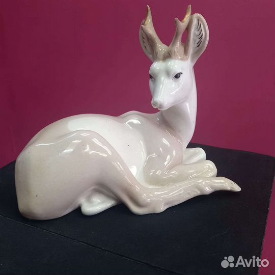 Статуэтка Олень Гжель СССР