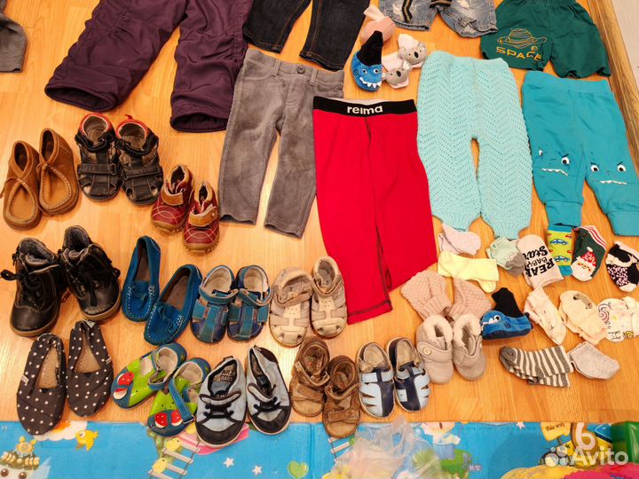 Вещи пакетом 56-86 + обувь. До 2х лет