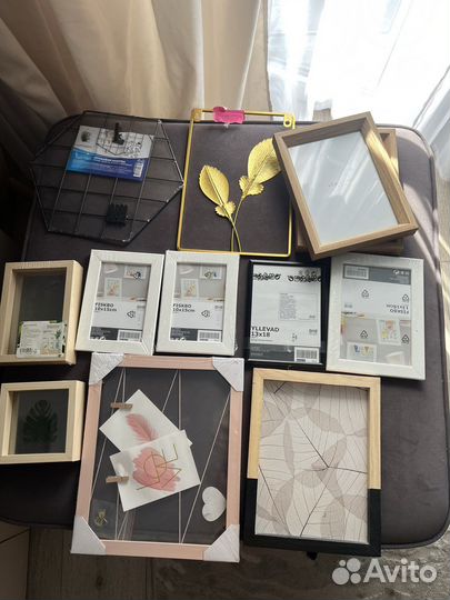 Декор: рамки, светильники, кашпо, подсвечники