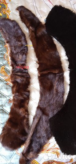 Воротники норки, мутона, песца