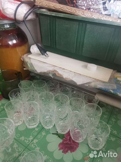 Рюмки и стаканы из хрусталя