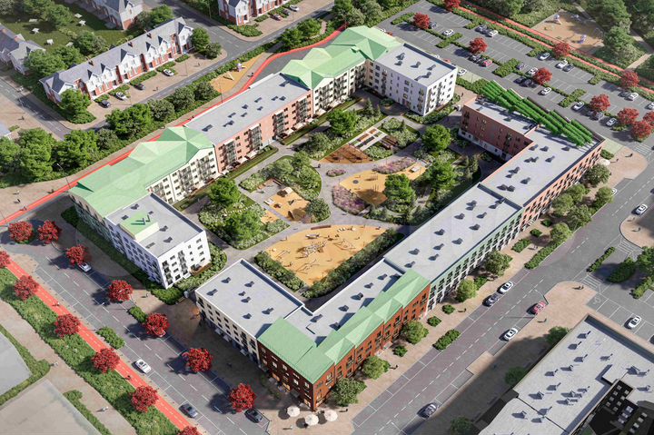 2-к. квартира, 65,6 м², 2/4 эт.