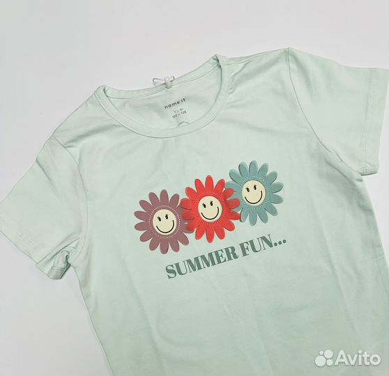 Футболка name it для девочки новая 122/128