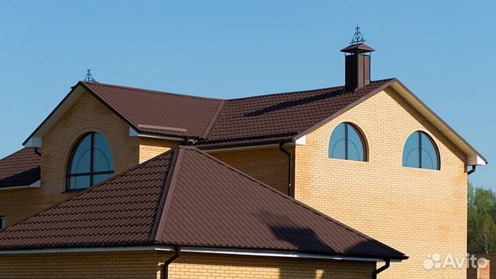 Металлочерепица на кровлю (профнастил)