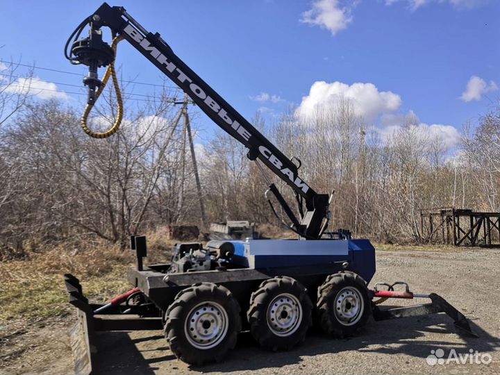 Винтовые сваи d73, 89, 108, 133. Монтаж