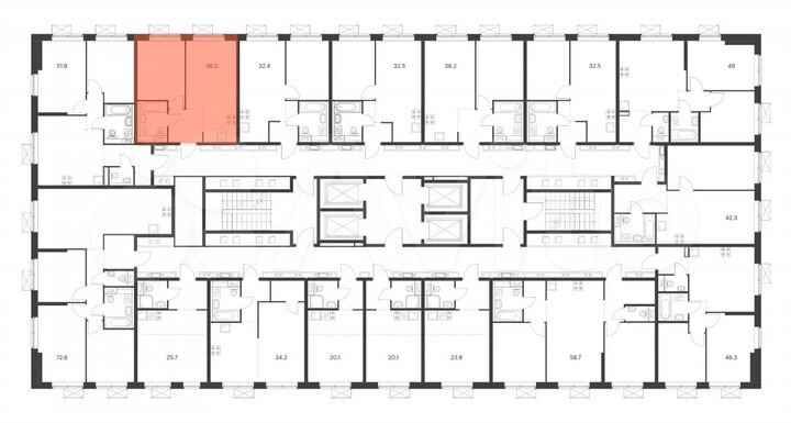 1-к. квартира, 36,2 м², 2/33 эт.