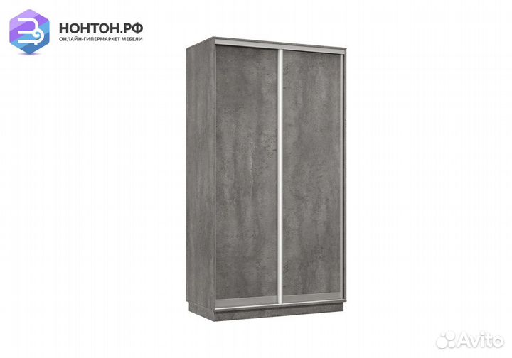Шкаф-купе двухдверный Капелла бетон