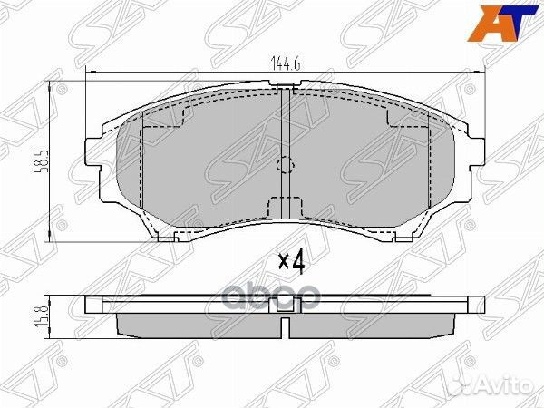 Колодки тормозные перед mazda BT-50 06-12 ST-UM