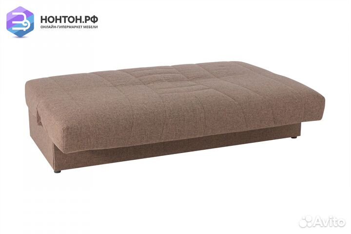 Диван книжка Ручеек рогожка коричневая
