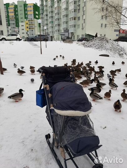Меховая муфта для санок или коляски. Доставка