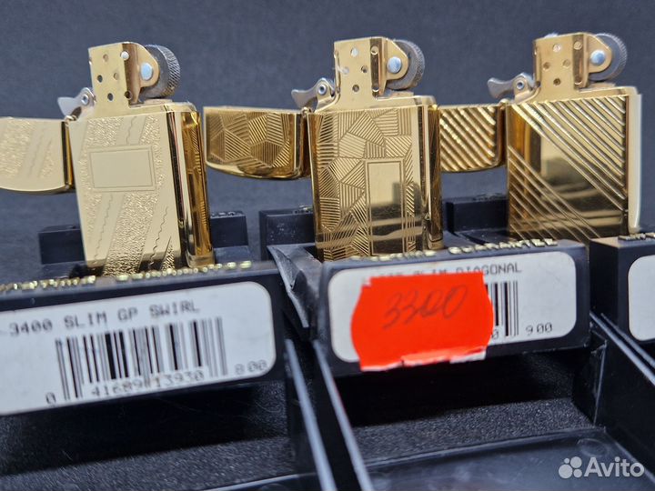 Zippo Slim's Gold Plated