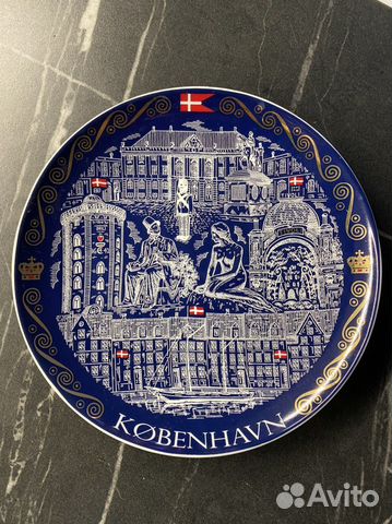 Коллекционная тарелка фарфор Дания